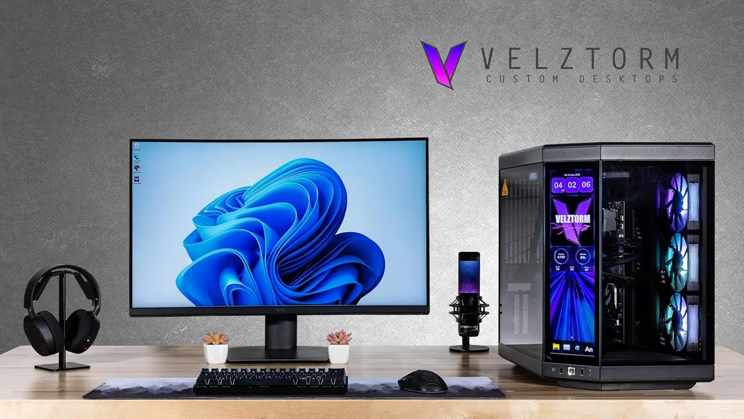Velztorm LCD สีดำ Praetix คอมพ - Rtx 5080 16Gb บทวิจารณ์และราคา