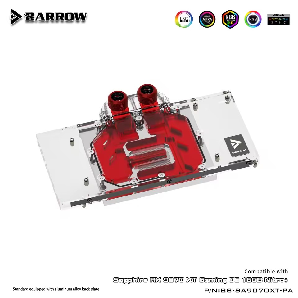 บล็อกน้ำระบายความร้อนการ์ดจอ B - Rx 9070 16Gb บทวิจารณ์และราคา
