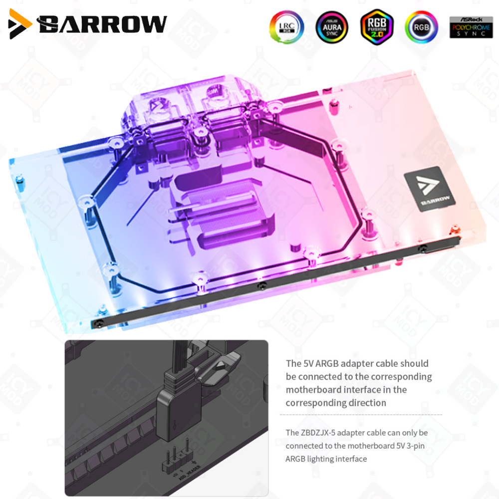 Barrow GPU Water Cooler Block  - Rtx 4090 Water Block บทวิจารณ์และราคา