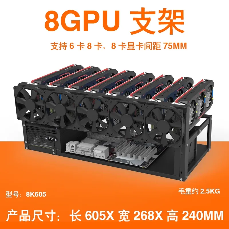 ขาตั้งการ์ดจอ JMZ แบบเปิดโล่งส - Gpu Mining Rig Frame 8 Gpu บทวิจารณ์และราคา