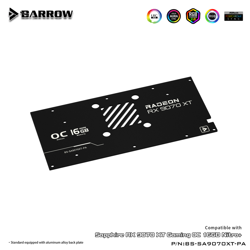 บล็อกน้ำ GPU สำหรับ SAPPHIRE R - Rx 9070 16Gb บทวิจารณ์และราคา